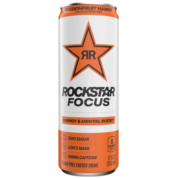 Rockstar Focus Passionfruit Mango Image Of Rockstar Focus Passionfruit Mango SKU: 322465
