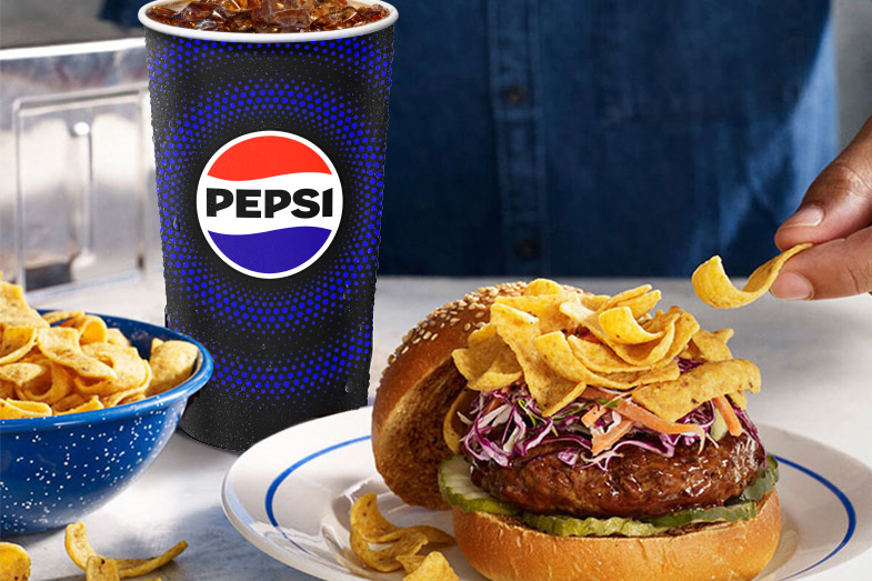 Deep South BBQ Burger made with FRITOS® Corn Chips Image Of Deep South BBQ Burger made with FRITOS® Corn Chips SKU: