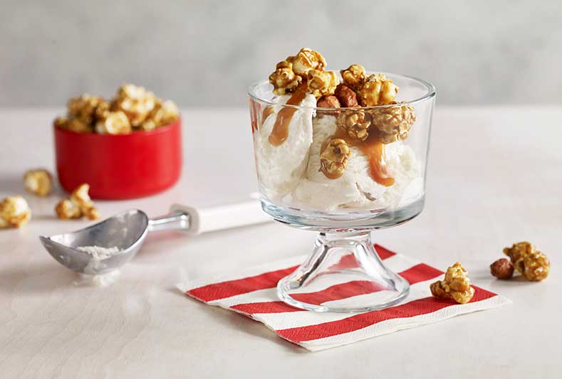 Caramel Crunch Sundae made with CRACKER JACK® caramel popcorn Image Of Caramel Crunch Sundae made with CRACKER JACK® caramel popcorn SKU: